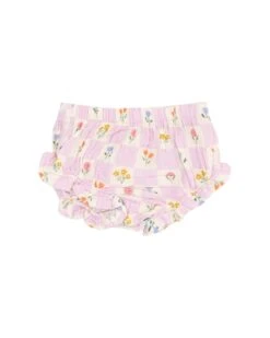 Floral Check Ruffle Strap Smocked Top + Bloomer -LITTLE Baby Gear little angel dear floral check ruffle strap smocked top bloomer 1155572344