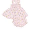 Floral Check Ruffle Strap Smocked Top + Bloomer -LITTLE Baby Gear little angel dear floral check ruffle strap smocked top bloomer 1155572345