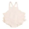 Muslin White Swan Ruffle Sunsuit -LITTLE Baby Gear little angel dear muslin white swan ruffle sunsuit 1155572359