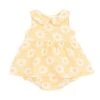 Yellow Mod Daisy Peter Pan Collar Sleeveless Bubble With Skirt -LITTLE Baby Gear little angel dear yellow mod daisy peter pan collar sleeveless bubble with skirt 1155572420