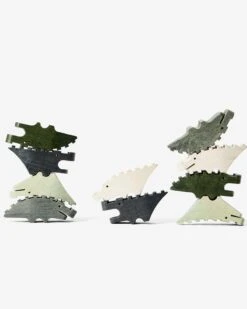 Croc Pile Mini Set In Green -LITTLE Baby Gear little areaware croc pile mini set in green 15662534524970