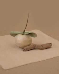 Apple Friend Wooden Toy -LITTLE Baby Gear little babai apple friend wooden toy 50372305486116