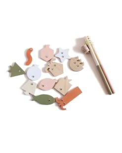 Geometric Fish Game In Pastel Colors