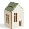 Large Magnetic Dollhouse In Khaki -LITTLE Baby Gear little babai large magnetic dollhouse in khaki 29834752294954