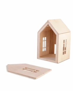Large Magnetic Dollhouse In Natural -LITTLE Baby Gear little babai large magnetic dollhouse in natural 29834754424874