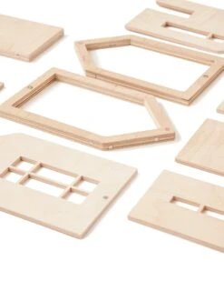 Medium Magnetic Dollhouse In Natural -LITTLE Baby Gear little babai medium magnetic dollhouse in natural 29834764124202