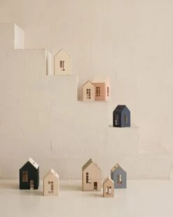 Medium Magnetic Dollhouse In Natural -LITTLE Baby Gear little babai medium magnetic dollhouse in natural 29834764550186