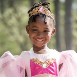 Heart Of Gold Princess Crown - Pink -LITTLE Baby Gear little bailey and ava heart of gold princess crown in pink 1155573670