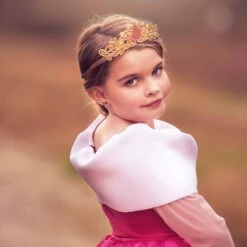 Heart Of Gold Princess Crown - Pink -LITTLE Baby Gear little bailey and ava heart of gold princess crown in pink 1155573674