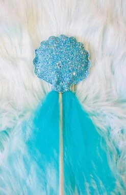 Mermaid Gift Set, Crowns + Wand , Gold & Blue -LITTLE Baby Gear little bailey and ava mermaid gift set in gold blue 1155573576