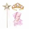 Raven Princess Crown & Wand Set , Pink & Gold -LITTLE Baby Gear little bailey and ava raven princess crown and wand set in pink gold 1155573691