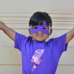 Superhero Mask - Purple -LITTLE Baby Gear little bailey and ava superhero mask in purple 1155573637