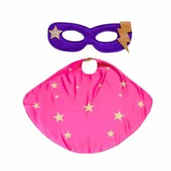 Superhero Star Costume Set, Pink -LITTLE Baby Gear little bailey and ava superhero star costume set in pink 1155573627