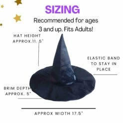 KIds Velvet Witch Hat - Black -LITTLE Baby Gear little bailey and ava velvet witch hat 1155573522