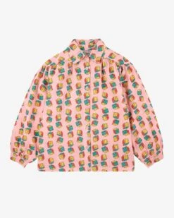 Bobo Choses Dice All Over Blouse In Pink
