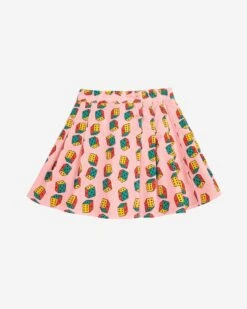 Bobo Choses Dice All Over Mini Corduroy Skirt In Pink