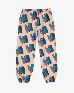 Bobo Choses Doggy Mate All Over Jogging Pants In Off-white