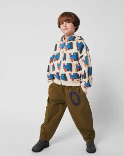 Bobo Choses Doggy Mate All Over Zipped Hoodie In Off-white -LITTLE Baby Gear little bobo choses doggy mate all over zipped hoodie in off white 1176147951