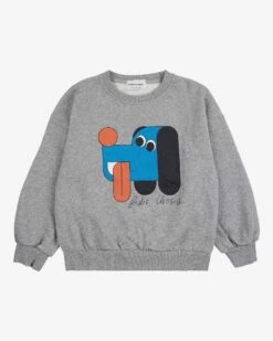 Bobo Choses Doggy Mate Sweatshirt In Heather Gray