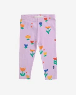 Bobo Choses Garden Party All Over Leggings In Lavender