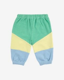 Bobo Choses Green Color Block Jogging Pants In Light Green -LITTLE Baby Gear little bobo choses green color block jogging pants in light green 50860211274020