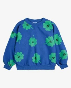 Bobo Choses Lucky Clover All Over Sweatshirt In Blue