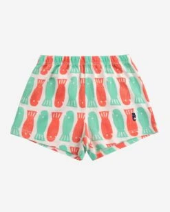 Bobo Choses Lucky Fish All Over Shorts In Off-white