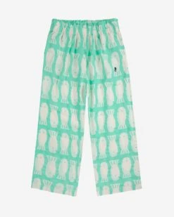 Bobo Choses Lucky Fish All Over Woven Pants In Light Green