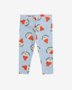 Bobo Choses Morning Egg All Over Leggings In Light Blue