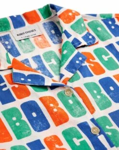 Multicolor Bobo Choses All Over Woven Shirt -LITTLE Baby Gear little bobo choses multicolor bobo choses all over woven shirt 50860050219300