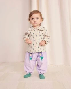 Bobo Choses Pansy Flower All Over Baby Blouse -LITTLE Baby Gear little bobo choses pansy flower all over baby blouse 48749890208036