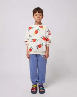 Bobo Choses Smiling All Over Sweatshirt In Off-white -LITTLE Baby Gear little bobo choses smiling all over sweatshirt in off white 50859983274276