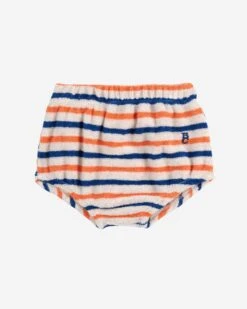 Bobo Choses Striped Terry Cloth Bloomer In Multicolor