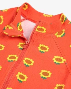 Bobo Choses Sunflower All Over Swim Overall In Red -LITTLE Baby Gear little bobo choses sunflower all over swim overall in red 50860160549156