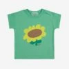 Bobo Choses Sunflower T-shirt In Light Green