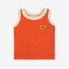 Bobo Choses Sunflower Terry Cloth Tank Top In Red -LITTLE Baby Gear little bobo choses sunflower terry cloth tank top in red 50860203933988
