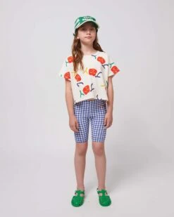 Bobo Choses Vichy Short Leggings In Blue -LITTLE Baby Gear little bobo choses vichy short leggings in blue 50860163825956