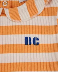 Bobo Choses Yellow Stripe Ribbed Baby Blouse -LITTLE Baby Gear little bobo choses yellow stripe ribbed baby blouse 41933883867428