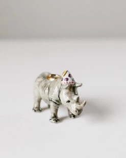 Rhino Cake Topper -LITTLE Baby Gear little camp hollow rhino cake topper in box 41685349794084