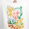 Cottage Garden Throw Blanket -LITTLE Baby Gear little clementine kids cottage garden throw blanket 41043482738980