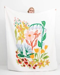 Cottage Garden Throw Blanket