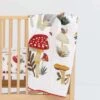 Mushroom Quilt -LITTLE Baby Gear little clementine kids mushroom quilt 45789987701028