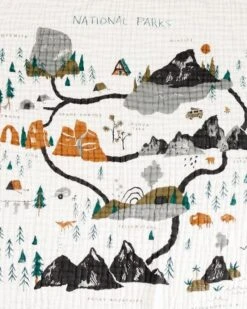 National Parks Quilt 7 National Parks Quilt -LITTLE Baby Gear little clementine kids national parks quilt 28467313049642