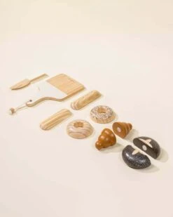 Wooden Bakery Set -LITTLE Baby Gear little coco village wooden bakery set 45403408924964