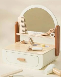 Wooden Beauty Station Playset And Accessories