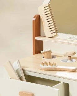 Wooden Beauty Station Playset And Accessories -LITTLE Baby Gear little coco village wooden beauty station playset and accessories 50552124342564