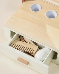 Wooden Beauty Station Playset And Accessories -LITTLE Baby Gear little coco village wooden beauty station playset and accessories 50552124473636