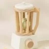 Wooden Blender In White