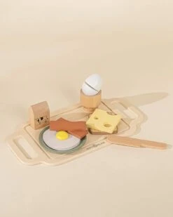 Wooden Breafast Tray Set