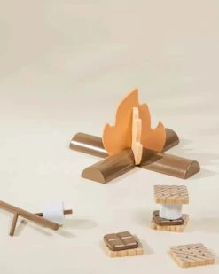 Wooden Camping Playset -LITTLE Baby Gear little coco village wooden camping playset 50552165237028